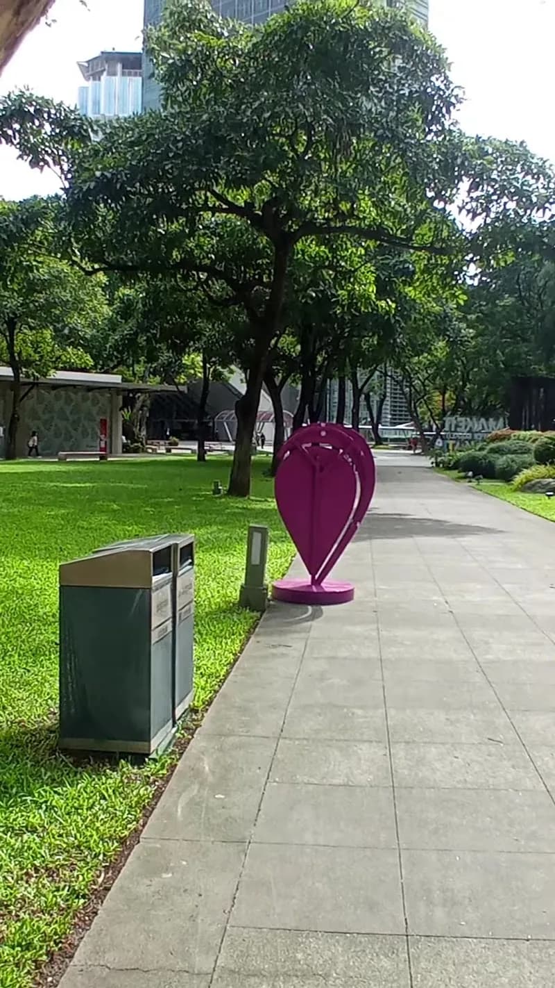 View of Ayala Triangle Gardens in Makati, NCR