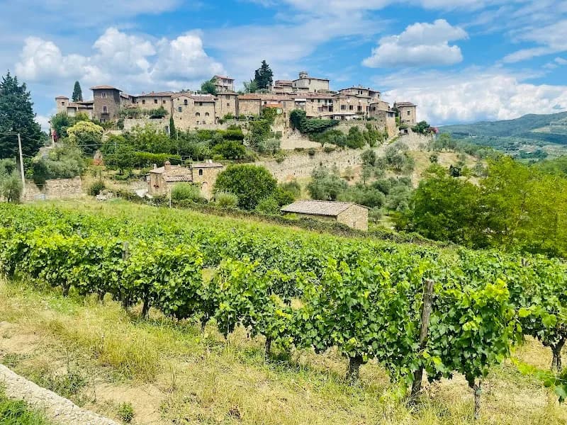 View of Azienda Agricola Montefioralle Winery in Impruneta, Tuscany