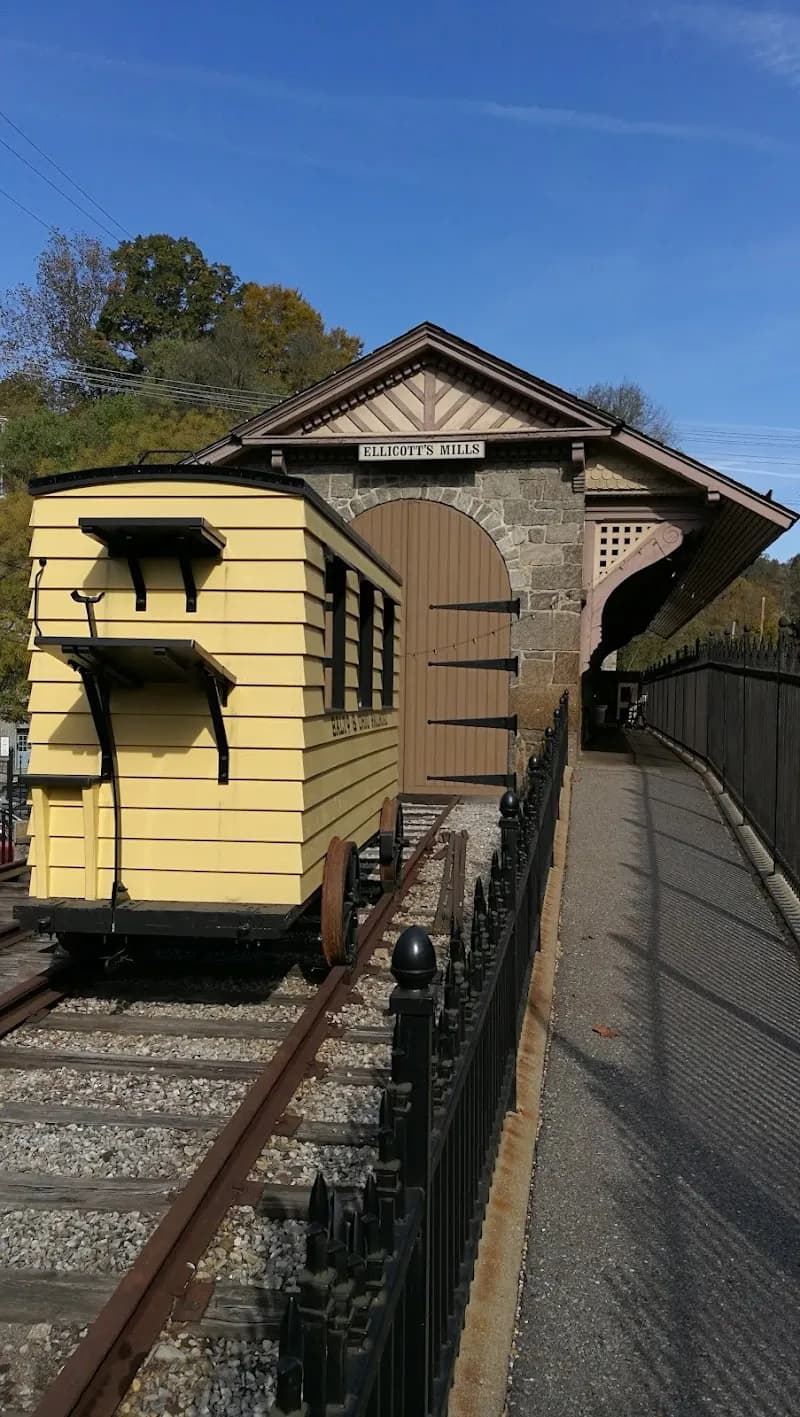 View of B&O Ellicott City Station Museum in Ellicott City, MD