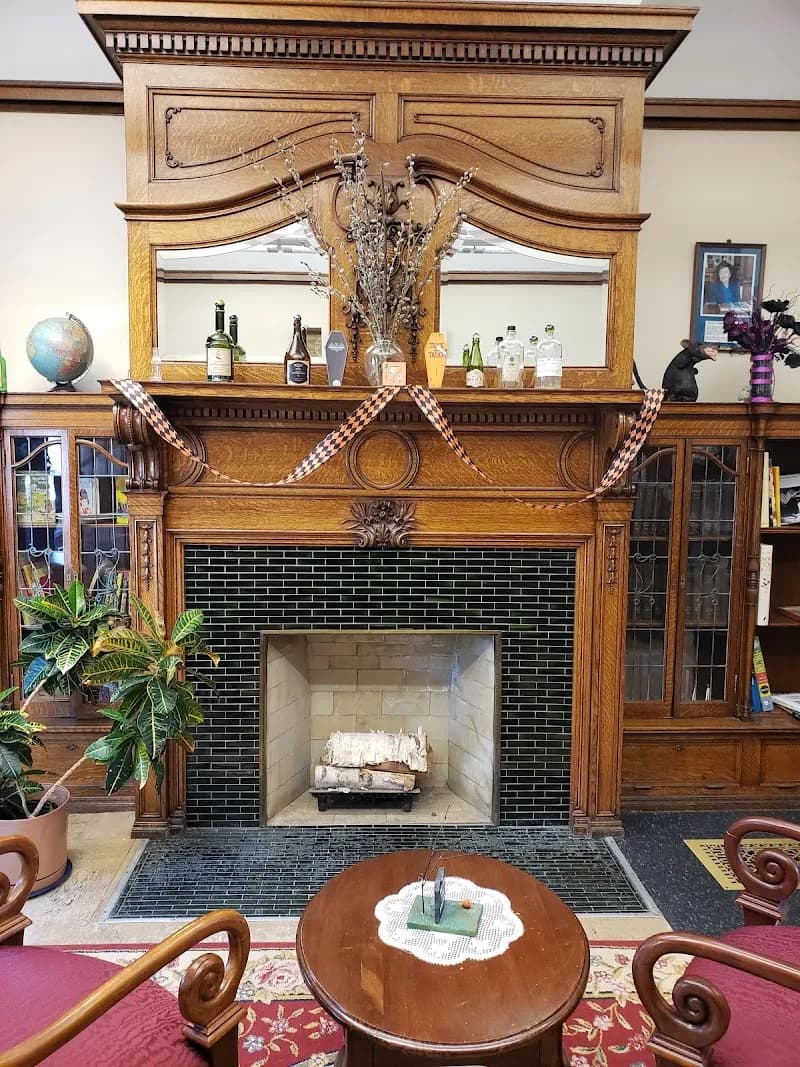 View of Bacon Memorial District Library in Wyandotte, MI