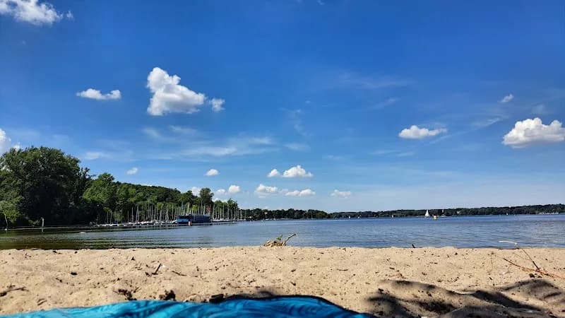 View of Badestelle Große Steinlanke in Wannsee, BE