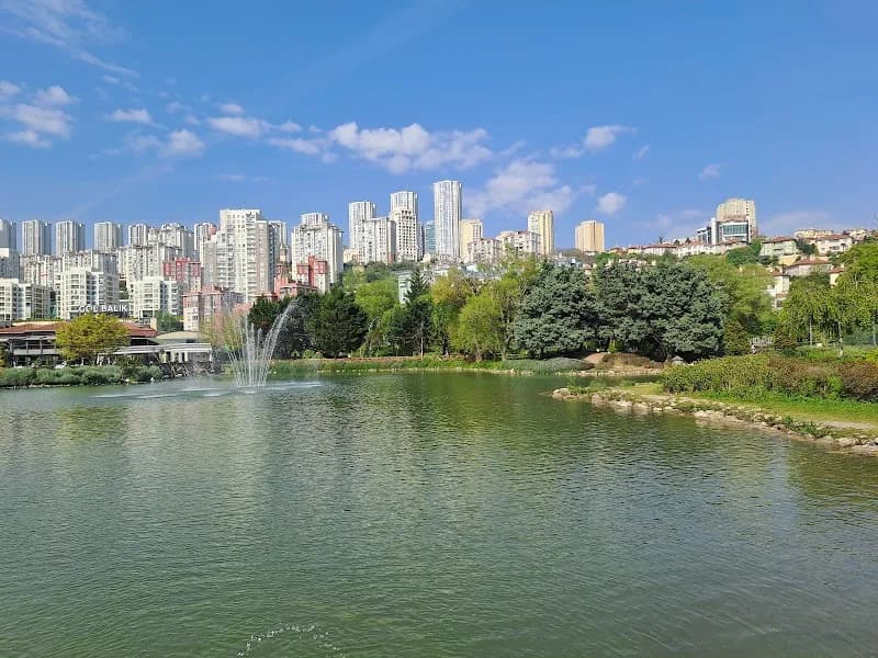 View of Bahçeşehir Gölet Park in Bahçeşehir, Istanbul