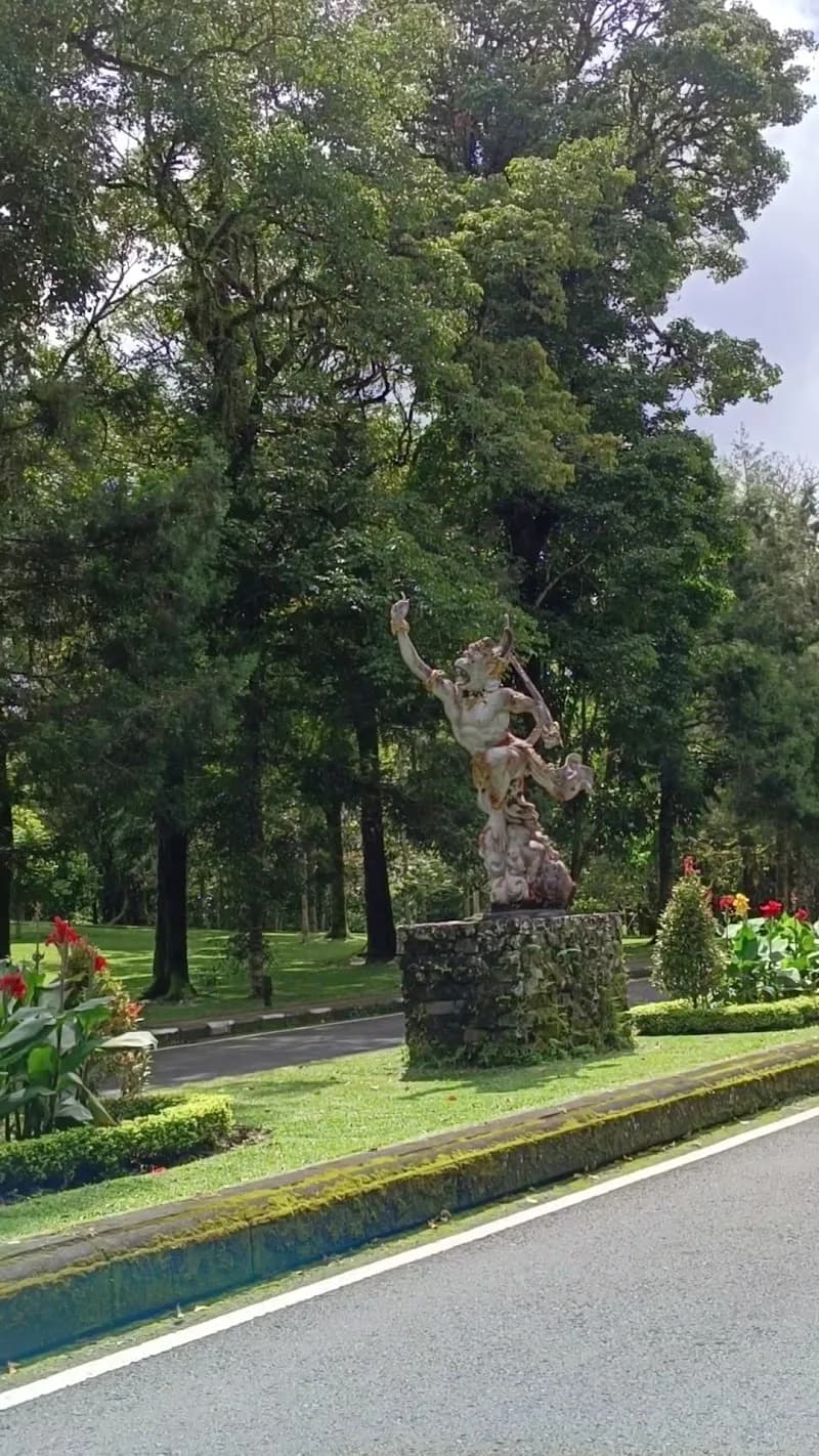 View of Bali Botanical Garden in Jatiluwih, Bali