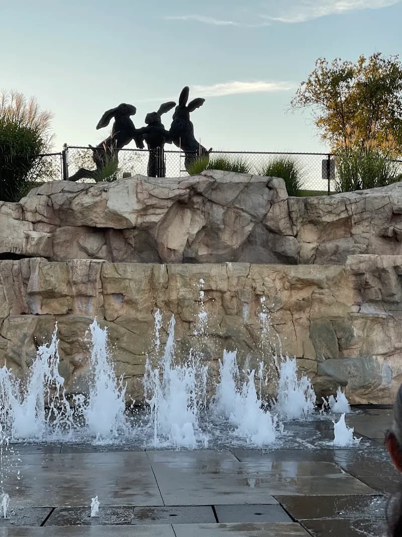 View of Ballantrae Community Park & Spray Fountains in Dublin, OH