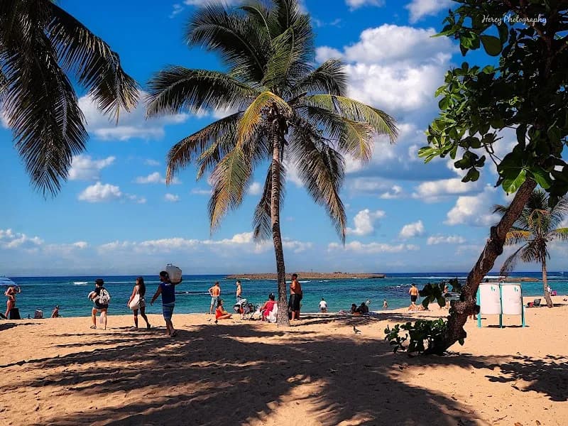 View of Balneario del Escambrón in San Juan, PR