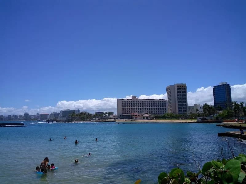 View of Balneario del Escambrón in San Juan, PR