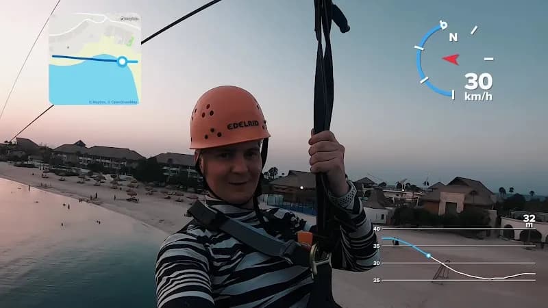 View of Banana Island Water Park in West Bay, QA