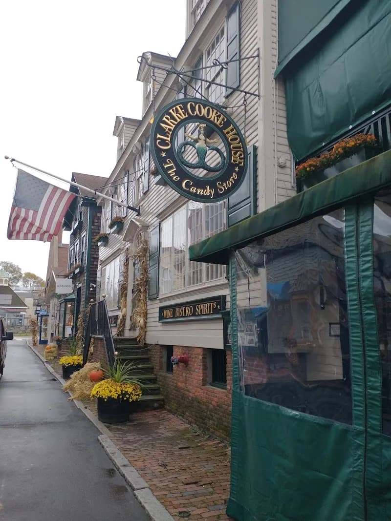 View of Bannister's Wharf in Newport, RI