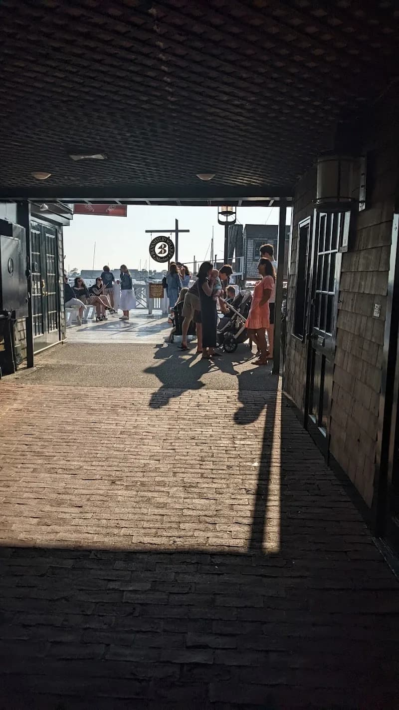 View of Bannister's Wharf in Newport, RI
