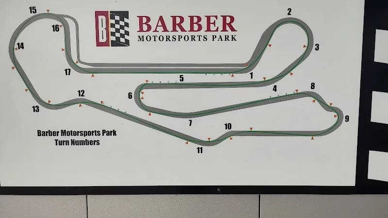 View of Barber Motorsports Park in Leeds, AL