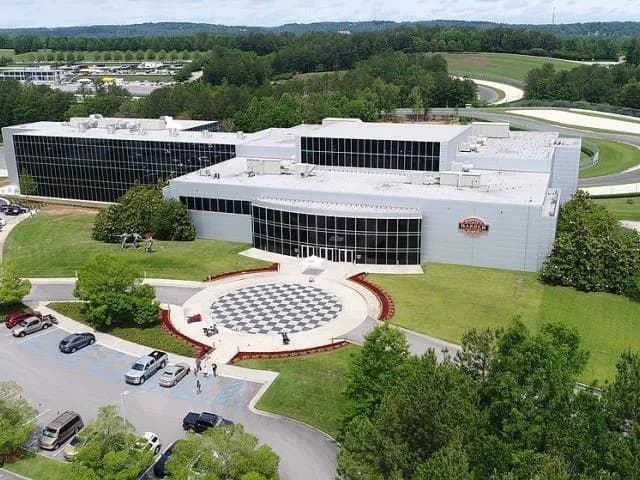 View of Barber Vintage Motorsports Museum in Leeds, AL