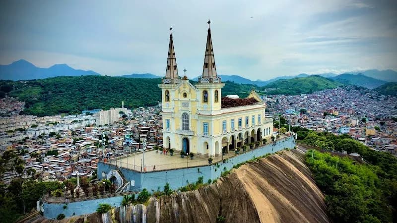 View of Basílica Santuário de Nossa Senhora da Penha de França in Penha, RJ
