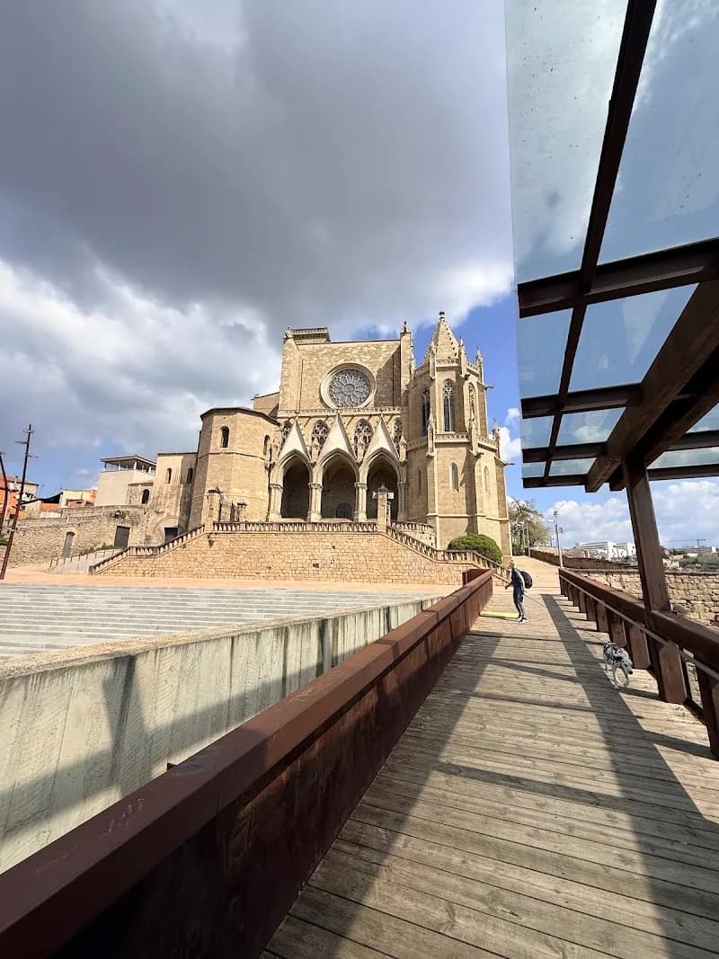 View of Basilica of Saint Mary de la Seu of Manresa in Manresa, CT