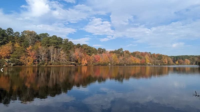 View of Bass Lake Park in Cary, NC