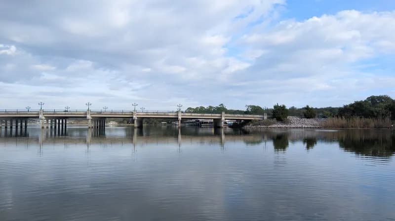 View of Bayou Texar Boat Ramp in East Hill, FL