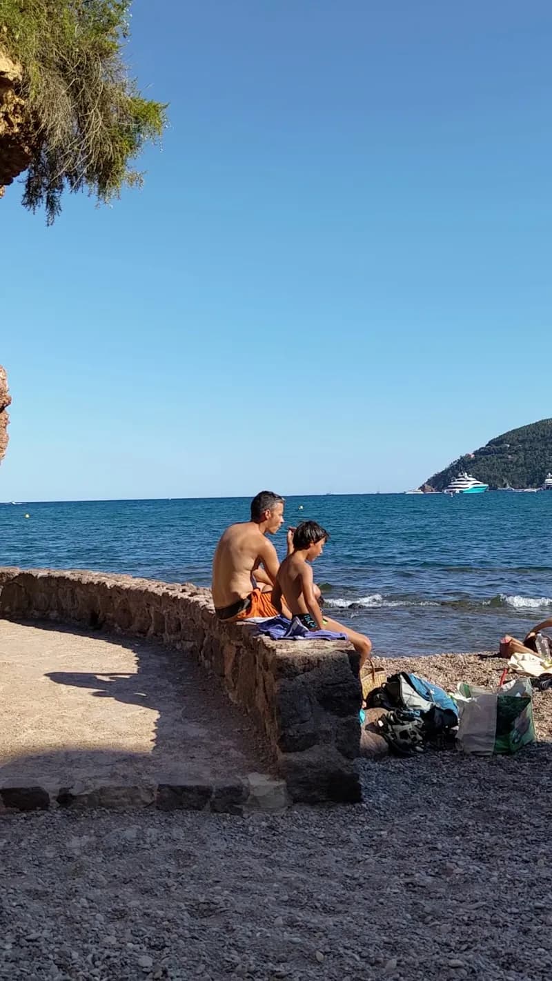 View of Beach of Raguette in Cannes, PACA