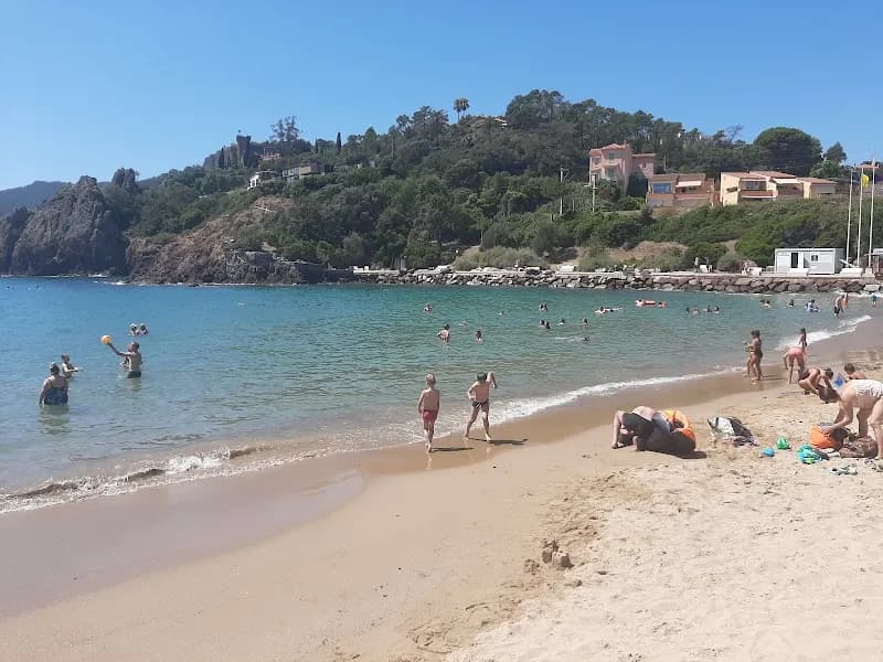 View of Beach of Raguette in Cannes, PACA