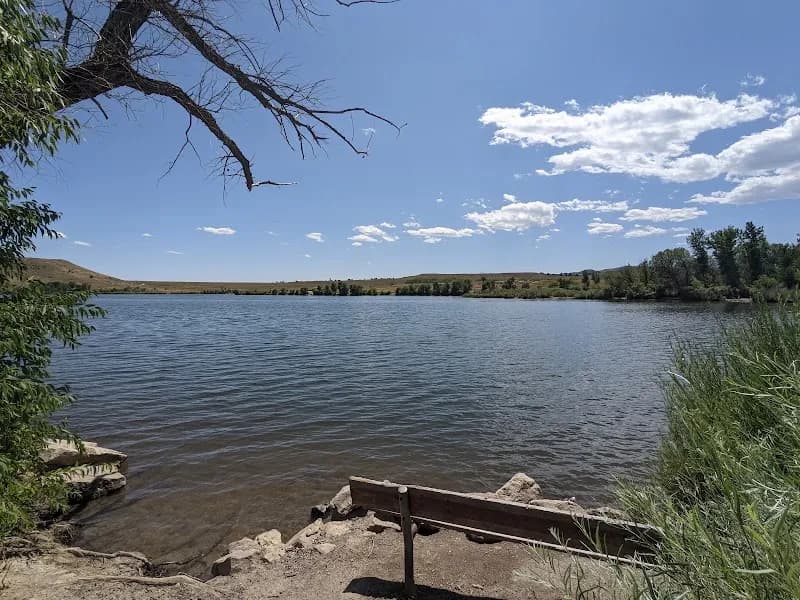 View of Bear Creek Lake Park in Lakewood, CO