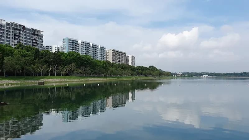 View of Bedok Reservoir in Bedok, SG