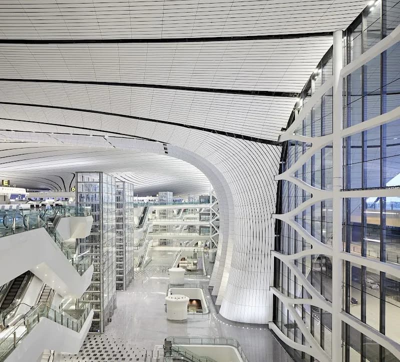 View of Beijing Daxing International Airport in Daxing District, Beijing