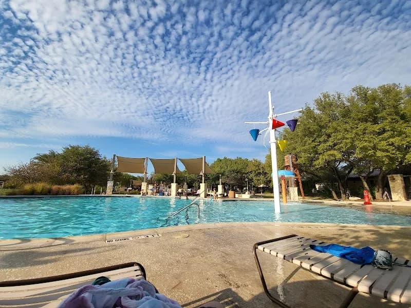 View of Bella Mar Pool in Steiner Ranch, TX