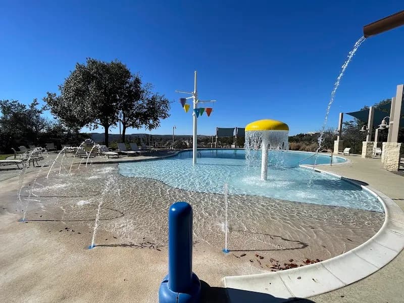 View of Bella Mar Pool in Steiner Ranch, TX