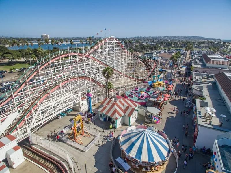 Belmont Park amusement park in San Diego, CA