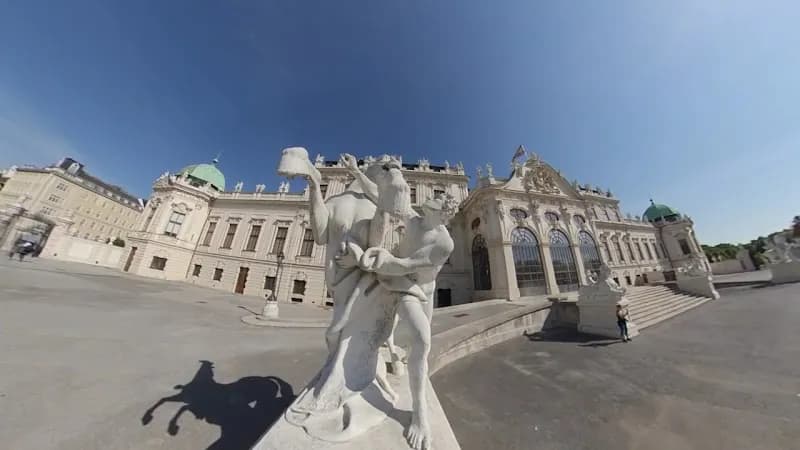 View of Belvedere Palace in Vienna, W