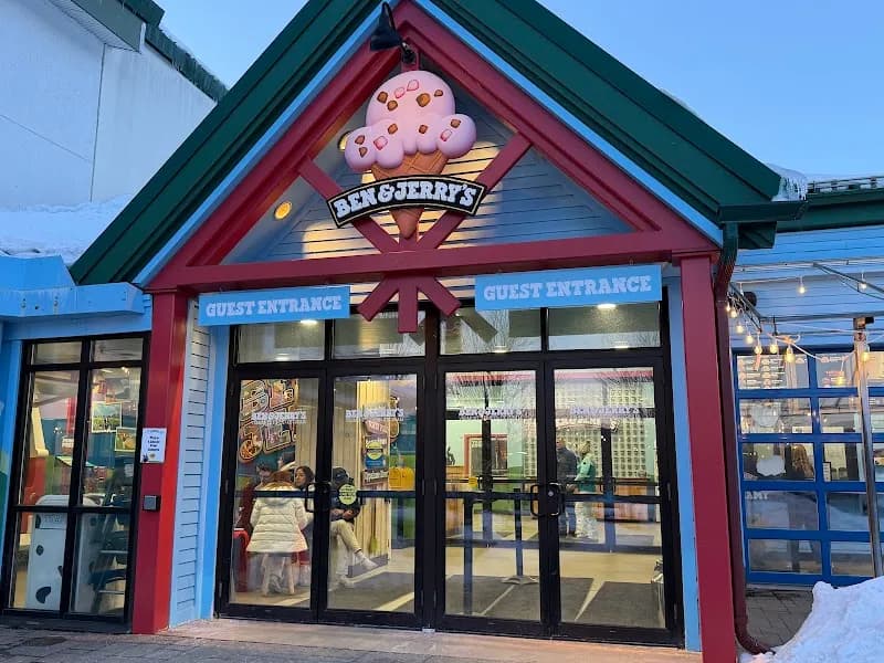 Ben & Jerry's ice cream shop in Stowe, VT