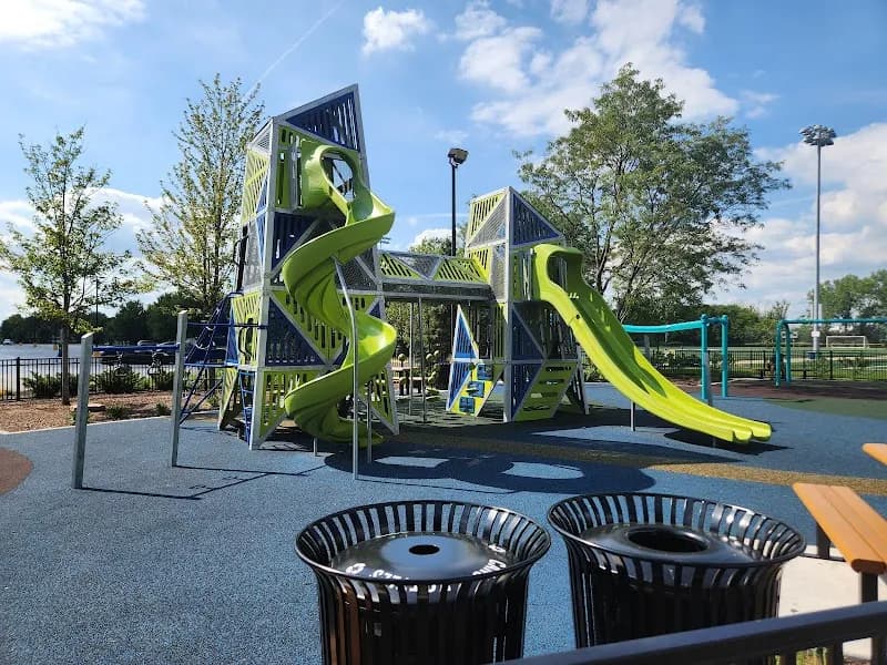 View of Berens Park in Elmhurst, IL