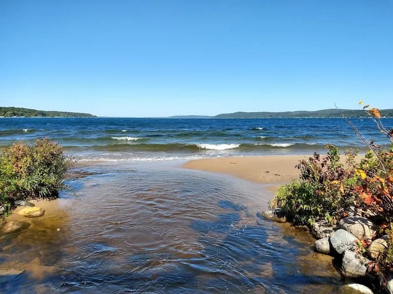 Beulah Public Beach park in Benzonia, MI