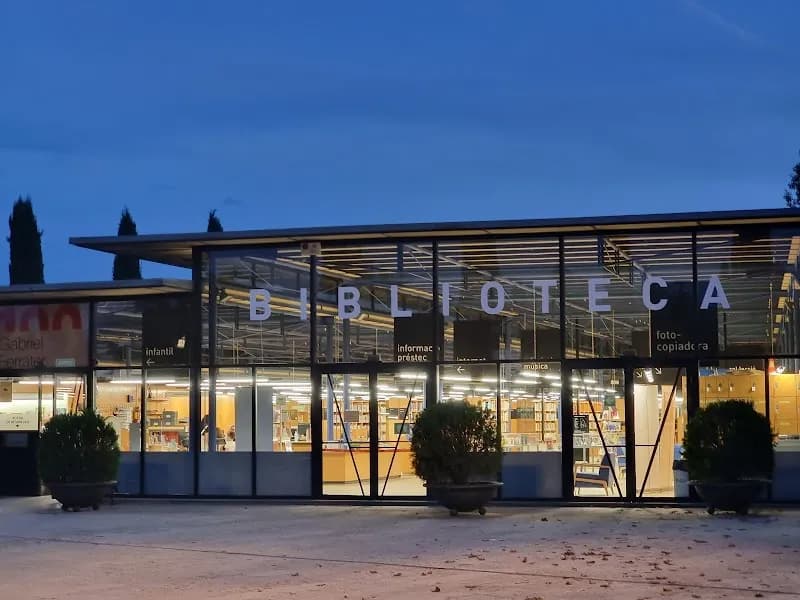 View of Biblioteca Central Gabriel Ferrater in Sant Cugat del Vallès, CT
