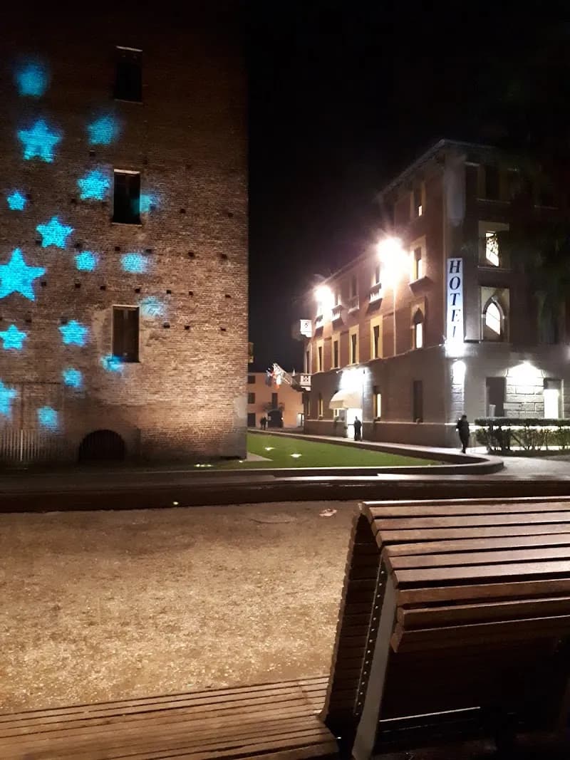 View of Biblioteca Civica "Romeo Brambilla" in Abbiategrasso, Lombardy
