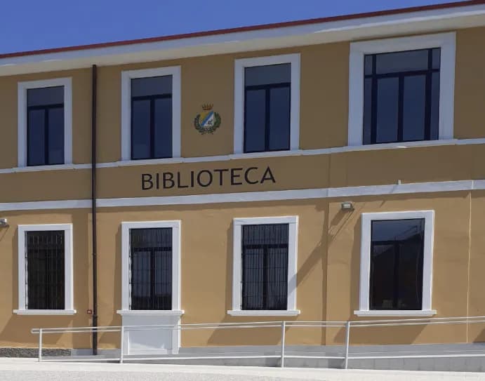View of Biblioteca Comunale "G. Gerosa Brichetto" in Peschiera Borromeo, Lombardy