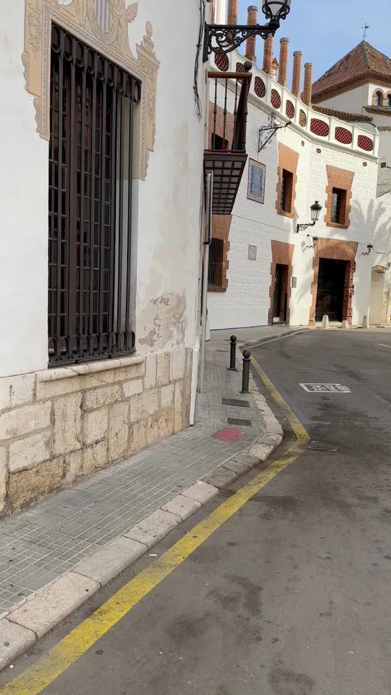 View of Biblioteca Santiago Rusiñol in Sitges, CT