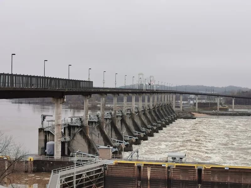 View of Big Dam Bridge in Little Rock, AR