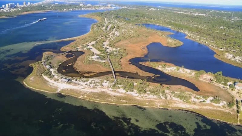 View of Big Lagoon State Park in Pensacola, FL