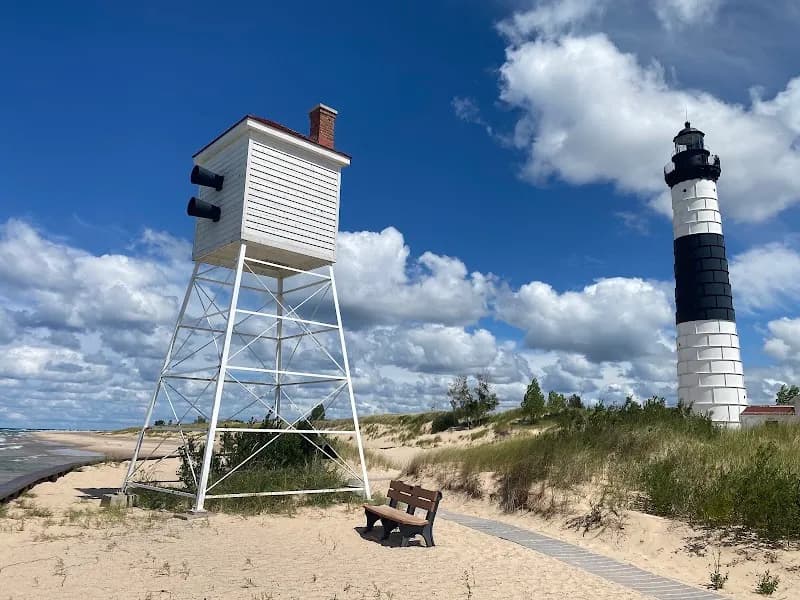 View of Big Sable Point Lighthouse in Ludington, MI