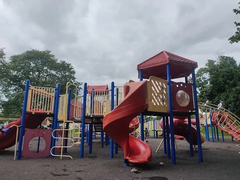 View of Bishop Park in Wyandotte, MI