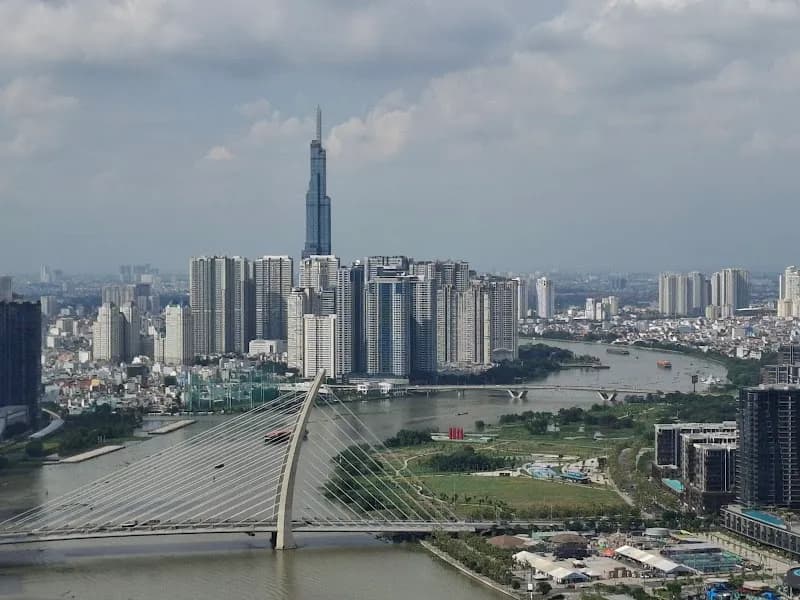 View of Bitexco Financial Tower in Ho Chi Minh City, HCM