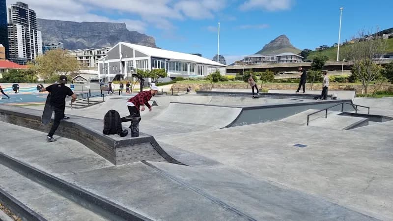 View of Bloubergstrand Skate Park in Bloubergstrand, WC