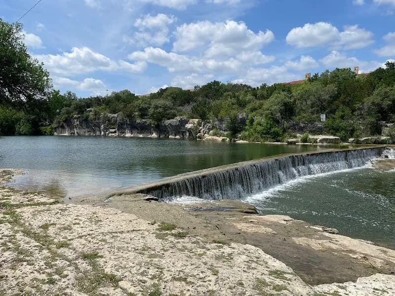 View of Blue Hole Park in Georgetown, TX