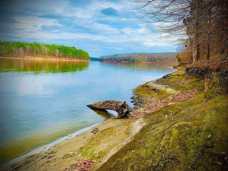 View of Blue Jay Point County Park in Falls Lake, NC
