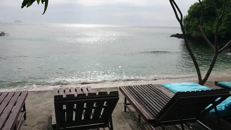 View of Blue Lagoon Beach in Padang Bai, Bali