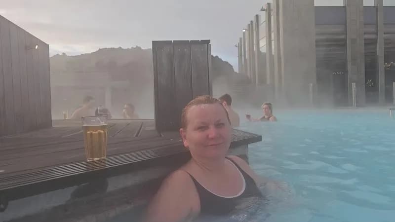 View of Blue Lagoon in Reykjanesbær, CR