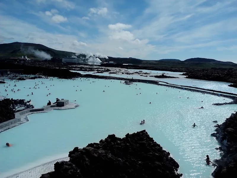 View of Blue Lagoon in Reykjanesbær, CR