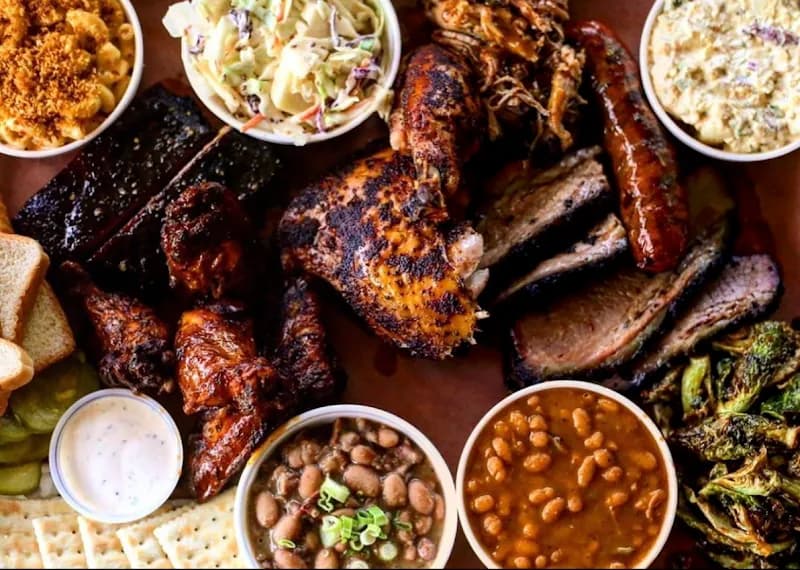 View of Blue Oak BBQ in Uptown, LA