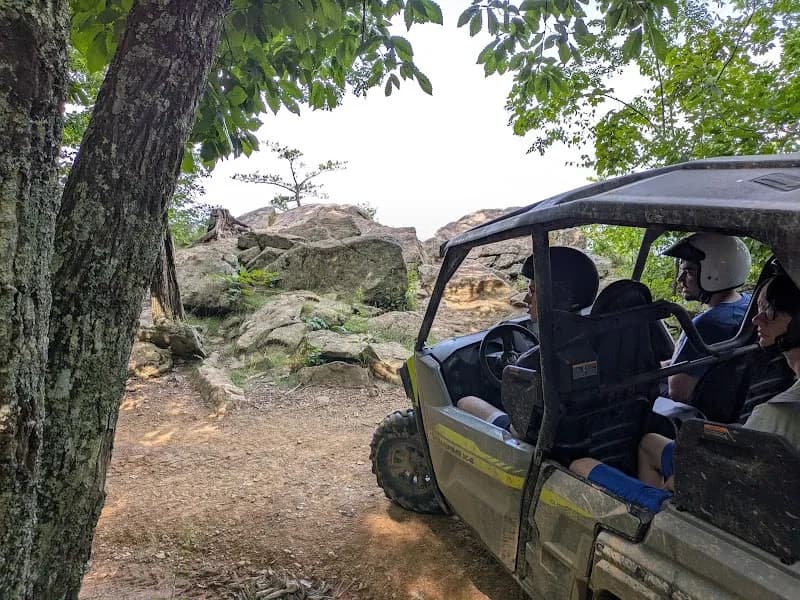 View of Bluff Mountain Adventures in Wears Valley, TN