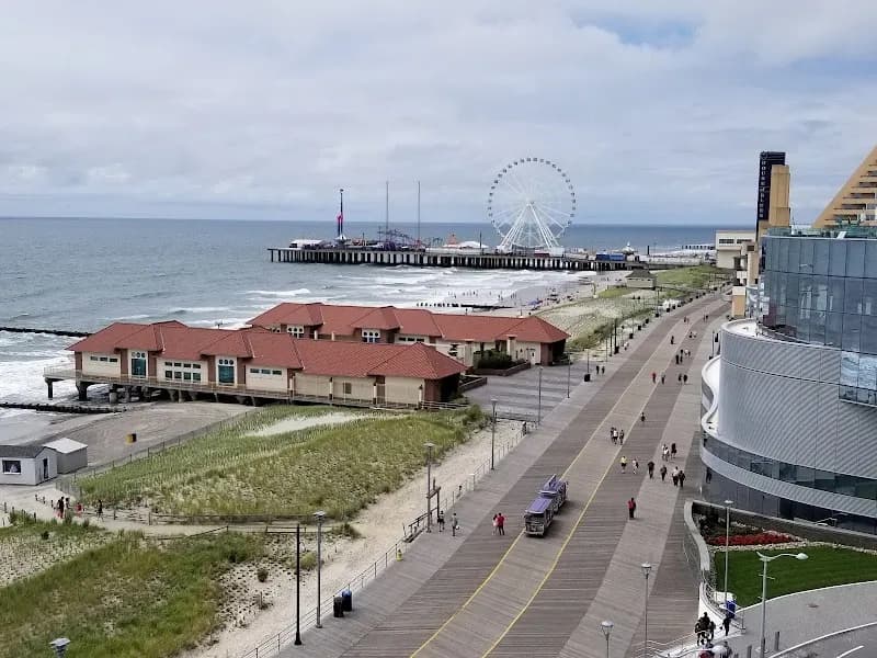 Boardwalk route in Atlantic City, NJ