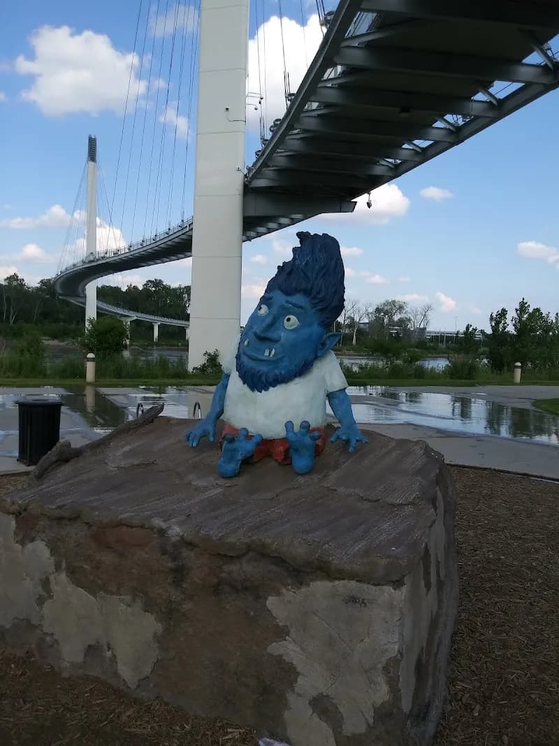 View of Bob Kerrey Pedestrian Bridge. in Council Bluffs, IA